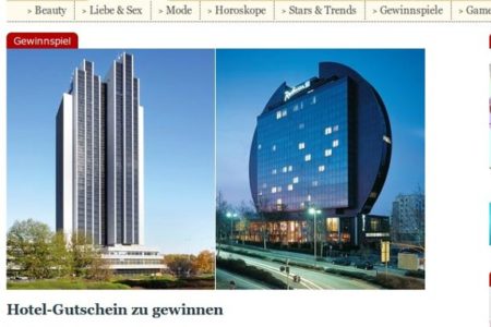Screenshot: Medienkooperation für Design-Kampagne der Rezidor-Hotelgruppe